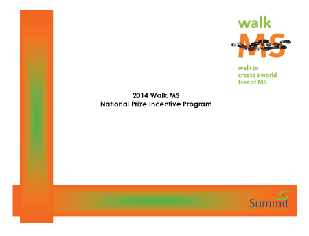 2014 Walk MS Prizes